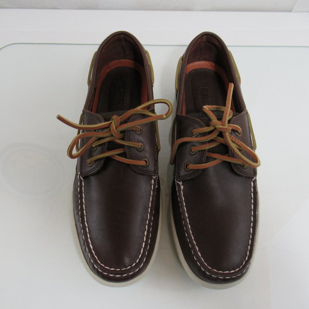 Men's SPERRY TOP SIDER Billfish 3 Eye Classic Boat Shoes Brown Size 11